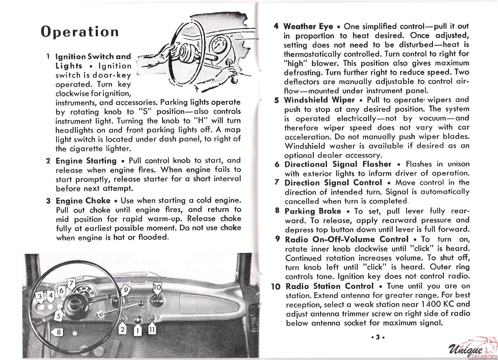 1957 Nash Metropolitan Owners Manual Page 4